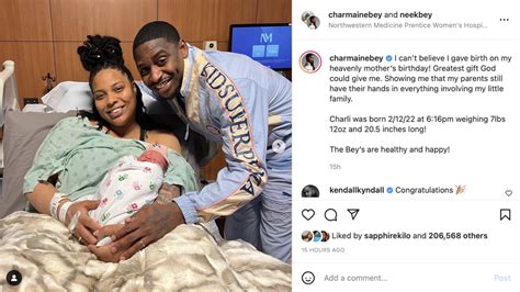 CHARMAINE BEY WELCOMES SECOND DAUGHTER,。